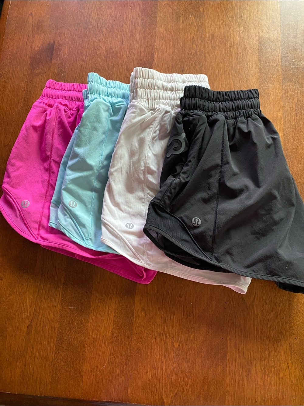 Lululemon hotty hot shorts Bundle - Pink, Aqua, White, Black